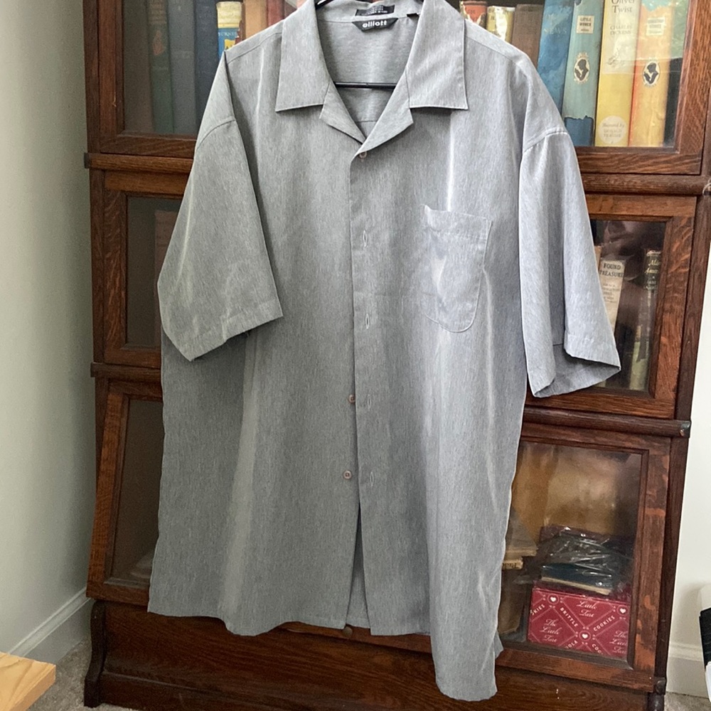 Grey Men’s Bowling Shirt